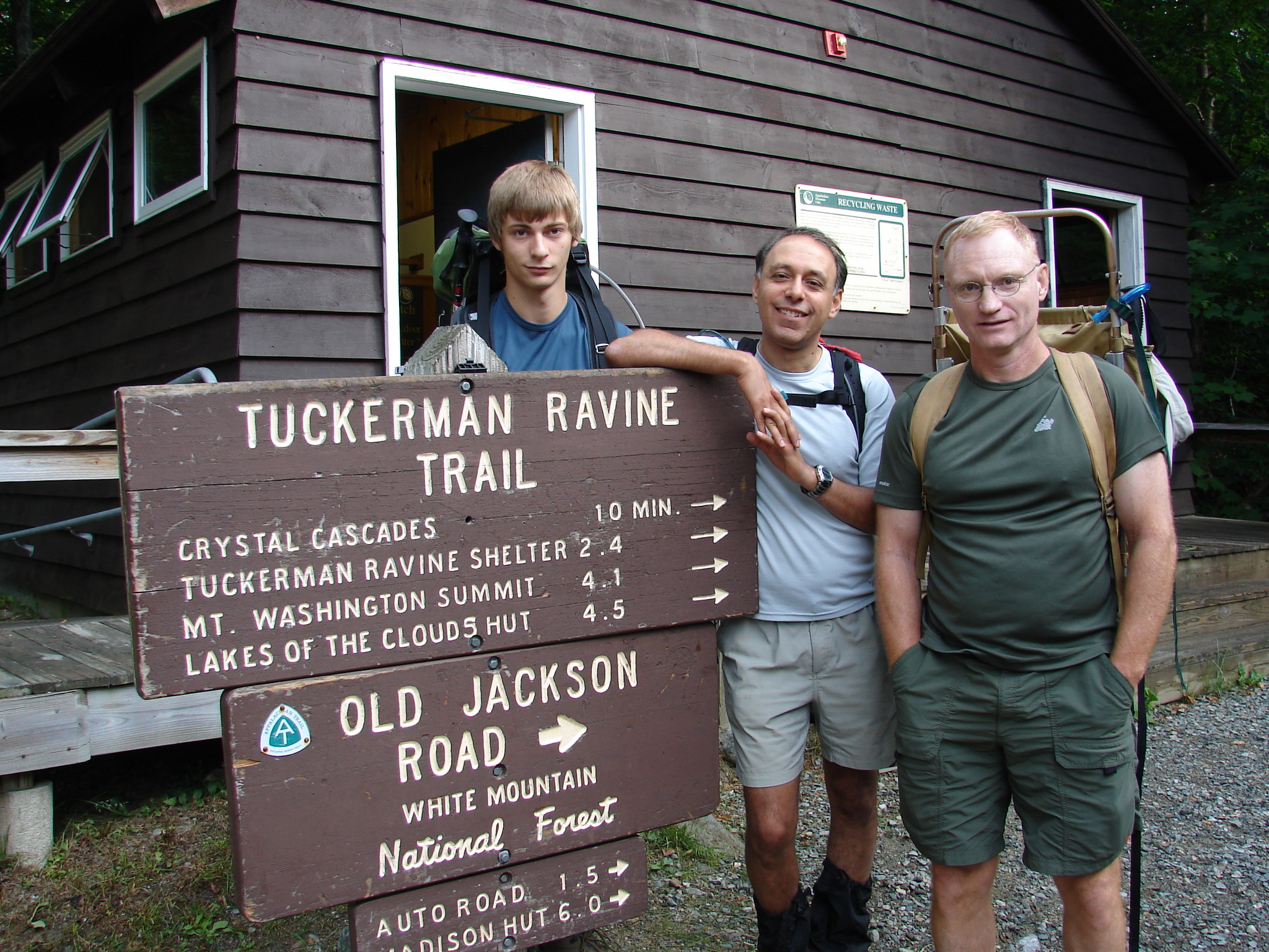 Going up Tuckerman's Ravine